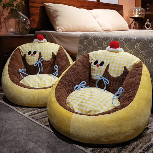 自然醒大眼布丁半包围蒲团坐垫QYL 商品图11