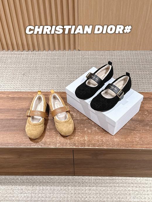 迪奥 秋冬新款羊毛玛丽珍乐福鞋平底鞋（DBG） 商品图6