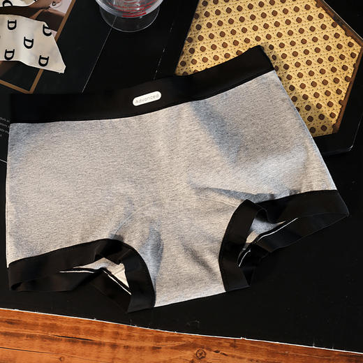 【捡漏！49抢4件！格雷系！】秋冬高质感 全包臀立体剪裁内裤 女全棉a类纯棉10A抑菌纯棉内裤 女全棉平角内裤女 商品图7