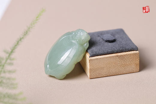 和田玉且末蓝【龙龟】吊坠 商品图5