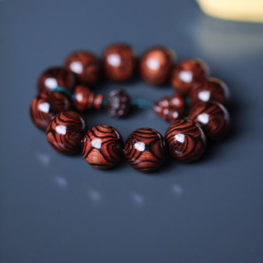 【青山特惠】2.0*12颗 海黄 对眼手串  h0303 商品图5