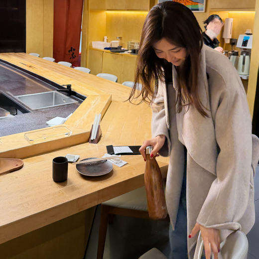 ROMI STUDIO”秘鲁羊驼毛羊毛“气质收腰双面毛呢大衣RWCWW86998 商品图1