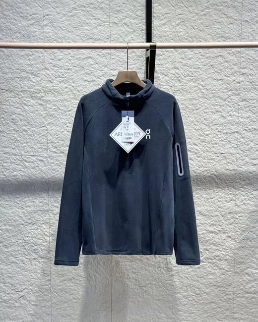 D110923秋冬新款轻户外可蓄热半拉链奥粒绒抓绒衣 商品图6