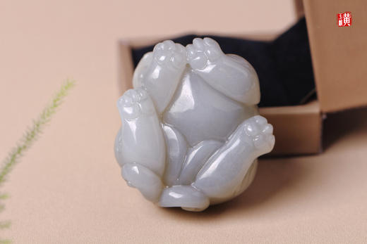 和田烟紫玉貔貅手把件/摆件 商品图5