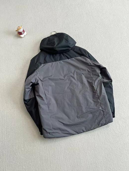 D110938拼色款男女同款下摆处抽绳设计保暖防寒棉服 商品图5