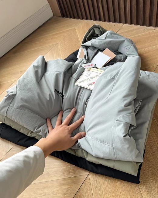 D110902男女同款防泼水透气修身连帽保暖上衣棉服 商品图5