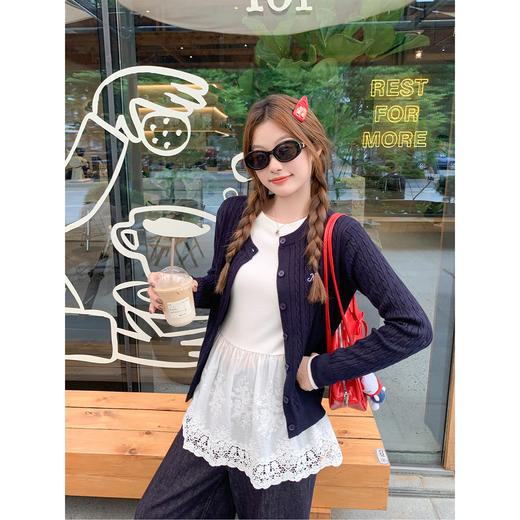 <曾小咸推荐>3.17现货秒杀 ！微信超特价！蕾丝下摆拼接长袖 日常119.99 立减50 秒杀69.99！！ 商品图2