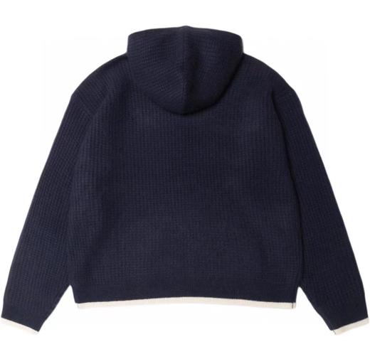 D110921联名款FW25logo标志舒适连帽落肩针织毛衣 商品图10