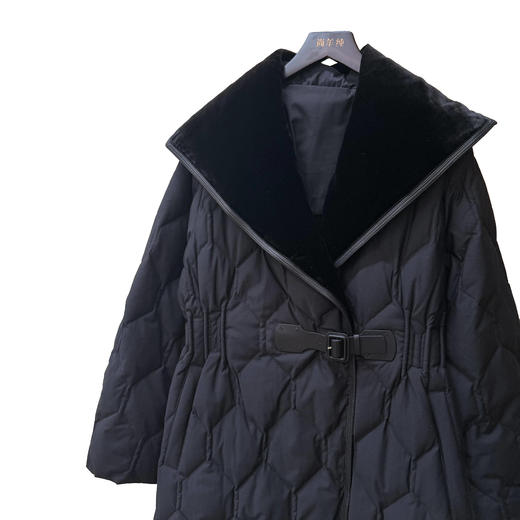MENG Baby Cashmere【轻羽】90白鹅绒中长款时尚百搭羽绒服 商品图5