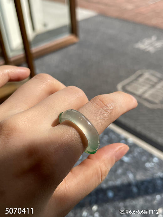 玻璃种飘翠扳指【5070411】圈口12.0～具体价格微信咨询 商品图5