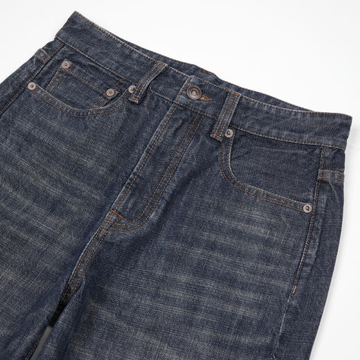 ROMI STUDIO“美式高街”高支长绒棉梭织高腰直筒牛仔裤 RWCAX86976 商品图2