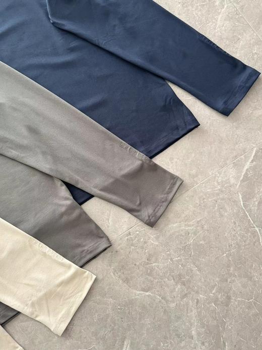 D110913户外休闲衣男士速干运动微拉绒半高领长袖T恤 商品图3