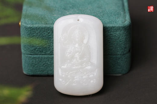 和田白玉【大势至菩萨】吊坠 商品图3