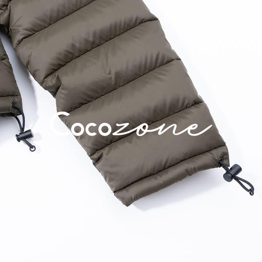 COCO ZONE 刘 一一 “排骨鹅”95白鹅绒连帽横格纹鹅绒服 CD1A1616 商品图5