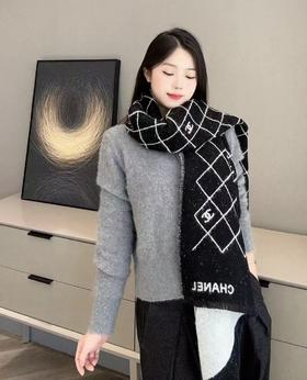 香奈儿 25A满天星双面双色提花围巾披肩（DSX）