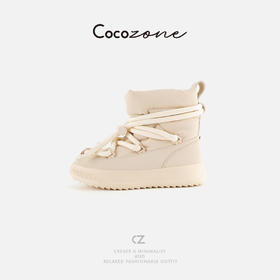 COCO ZONE 刘 一一 交叉绑带设计舒适雪地靴 CD2A2905