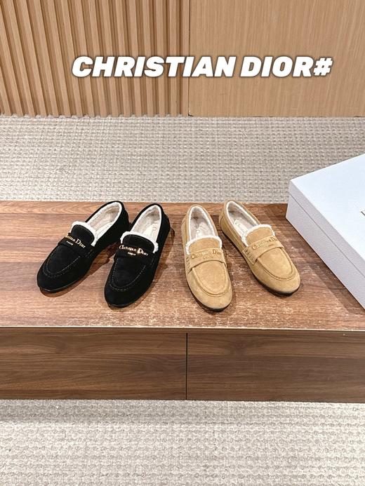 迪奥 秋冬新款羊毛玛丽珍乐福鞋平底鞋（DBG） 商品图2