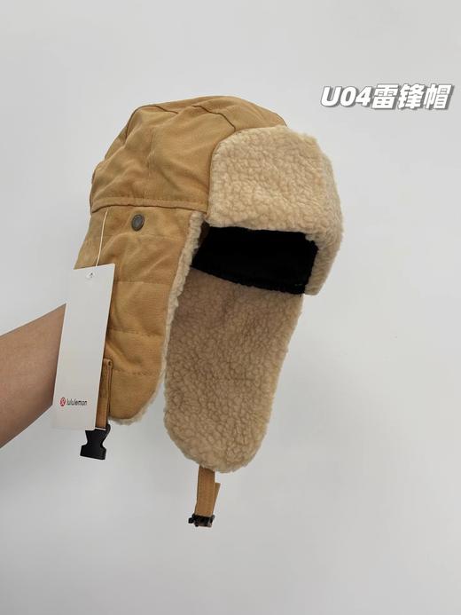 D110917男女老少都可用！羊羔绒护耳雷锋帽飞行帽保暖头盔 商品图13