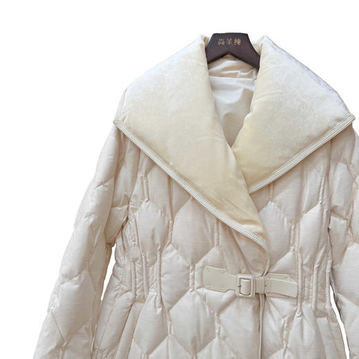 MENG Baby Cashmere【轻羽】90白鹅绒中长款时尚百搭羽绒服 商品图3