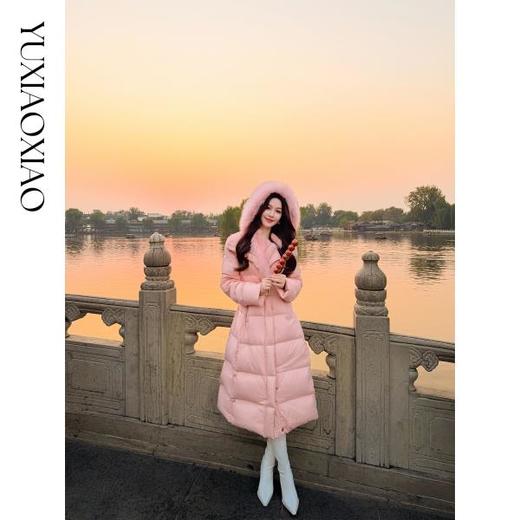 余潇潇【冰雪奇遇】三防95白鹅绒可拆卸狐狸毛领保暖长款羽绒服冬季 商品图4