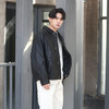 DRONKOO 2025 翻领口袋立体袋盖下摆内橡筋PU短款中厚棉服 商品缩略图2