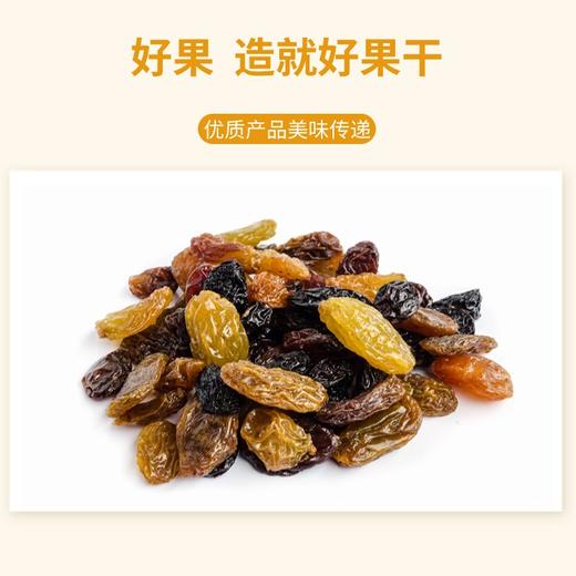 【三色葡萄干】一袋尝尽三色三味，果肉厚实，颗颗新鲜 商品图3