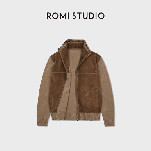 ROMI STUDIO非洲混种羊皮直身落肩羊绒羊毛皮毛织外套 RWCWWG6640 商品图0