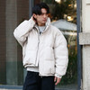 DRONKOO 2025 立领满幅肌理后幅刺绣下摆双层短款厚羽绒服 商品缩略图1
