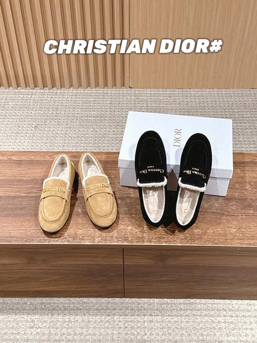 迪奥 秋冬新款羊毛玛丽珍乐福鞋平底鞋（DBG） 商品图1