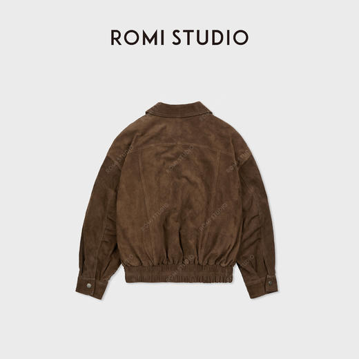 ROMI STUDIO“羊皮羽绒”90白鹅绒摩登复古廓形皮羽绒 RWCWW87004 商品图3