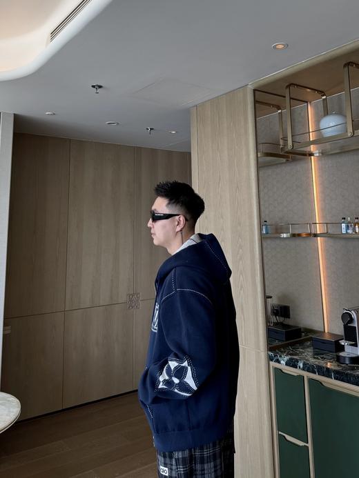 驴家 25FW嵌花拉链棉质混纺连帽衫（DY） 商品图2