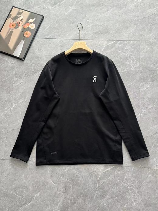 D110912男士背后超大印花标识磨毛长袖底层保暖tee 商品图8