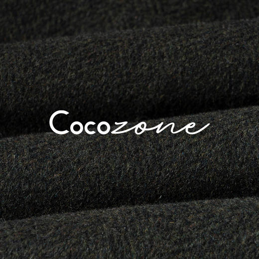 COCO ZONE 刘一一 “花纱大衣”绵羊毛混纺连帽口袋外套 CD2A2412 商品图4