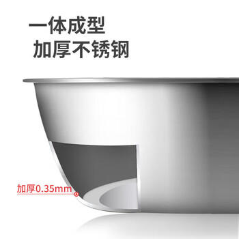 美厨（MAXCOOK）不锈钢盆三件套 洗菜篮和面盆调料盆米筛味斗和面淘米洗菜 MCM-3 /厨具 /厨房储物 /料理盆 商品图7