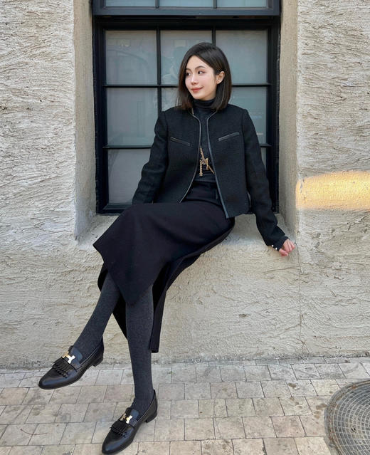 119-5 我会焊在身上 巨舒适 TH羊毛混纺 外莫代尔混纺 内天丝羊毛薄绒 亲肤松软棉柔超弹力 保暖打底裤 商品图5