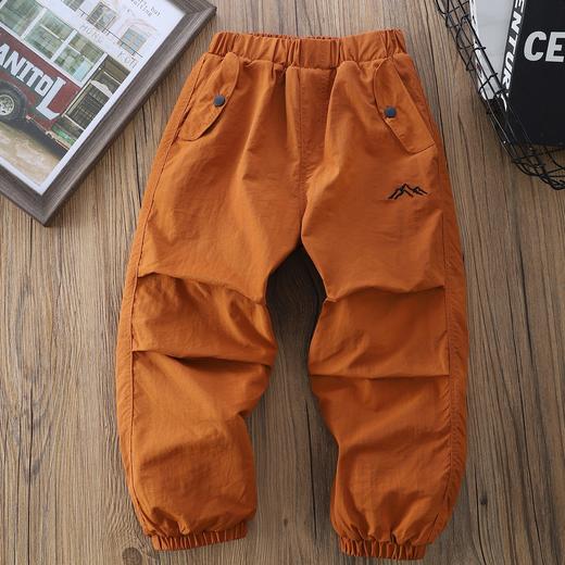 预售5日110-170质感与温暖并存 加厚帅气冲锋裤中大童保暖运动长裤 商品图3