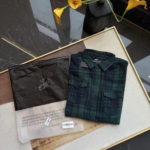 字母刺绣格子衬衫百搭宽松休闲风刺绣设计（波哥蕾姐上身M） 商品图5