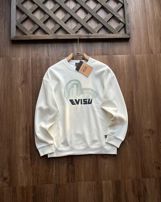 【福神EVISU限定“融化金大M”圆领水貂绒卫衣】杀疯了的情侣款！ 商品图2