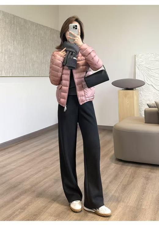 710g显瘦王报恩西裤秋冬加厚醋酸羊毛气质通勤窄阔腿裤 商品图14