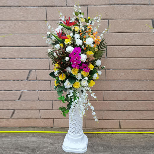 仿真鲜花罗马柱（拼色）国际品质仿真花 商品图0