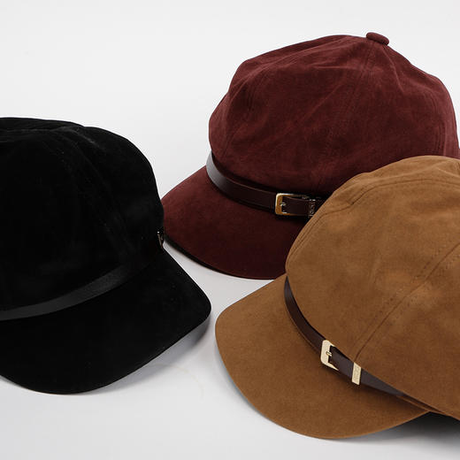 经典皮条八角帽其他类帽纪念日百货门店同款（咖啡色有色差介意慎拍）164144086 商品图1