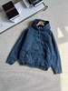 D110934新款贴布徽标字母水洗蓝男女情侣款牛仔连帽棉服 商品缩略图5