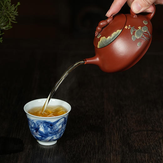 龙德堂陶艺 汤宣武制《路路通》原矿大红袍 210cc 库存请咨询客服 商品图4