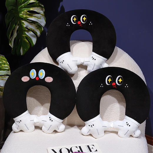 自然醒水晶绒小黑手u枕QYL 商品图12