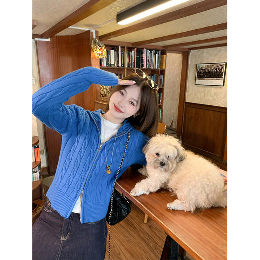 <曾小咸推荐>拉链连帽毛衣秋冬款 商品图1