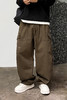 徐太浪【立体裁剪 拼接口袋】纯棉工装裤男秋冬季宽松直筒休闲裤 商品缩略图4