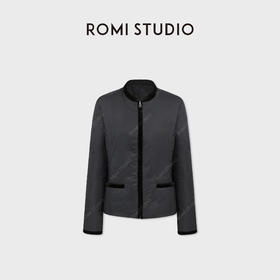 ROMI STUDIO“两面双穿”90白鹅绒轻盈丝绒圆领羽绒外套RWCWWG6035