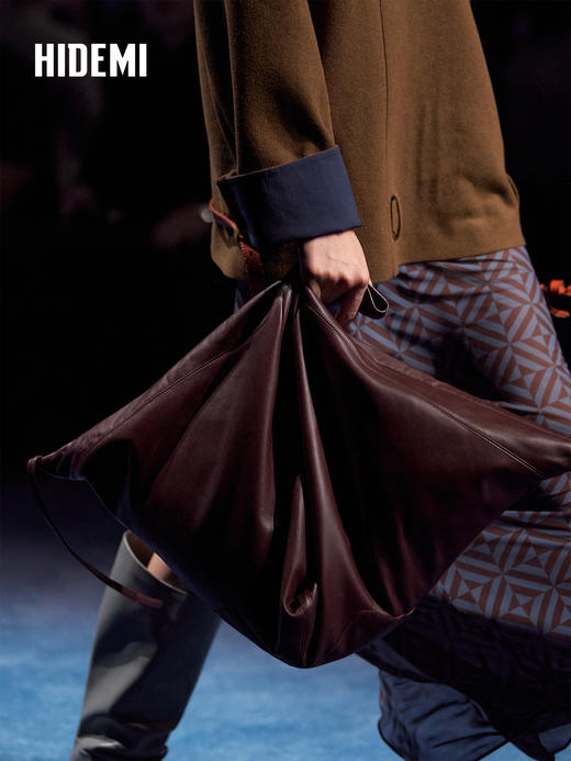 HIDEMI大秀款经典行囊系列限定多功能进口小羊皮手提包托特包 商品图1