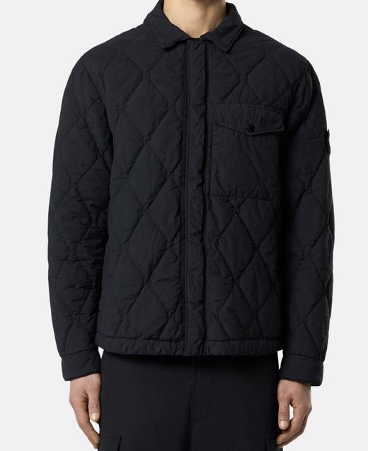 男款菱形绗缝轻薄羽绒服he 商品图3