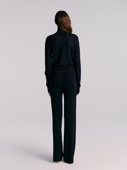 Her Senses｜时装 12WPO25K1 前片开叉高领毛衣 [ 黑BK01 / 茶灰GY18 ] 商品图2